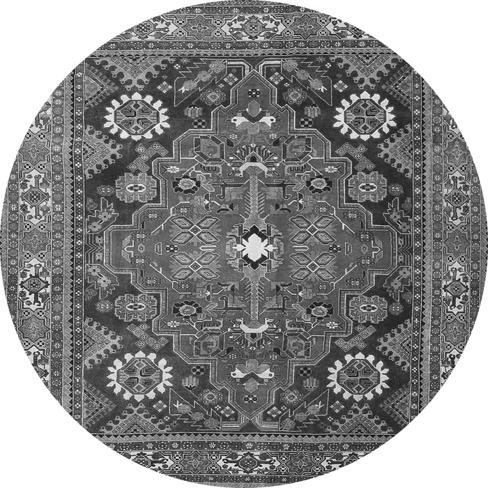 Square Persian Gray Traditional Rug, tr4045gry