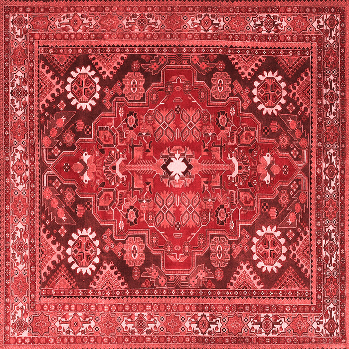 Machine Washable Persian Red Traditional Rug, wshtr4045red