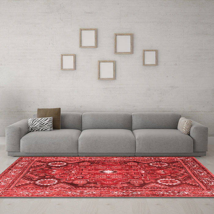 Traditional Red Washable Rugs