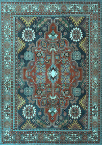 Persian Light Blue Traditional Rug, tr4045lblu