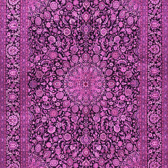 Machine Washable Persian Pink Traditional Rug, wshtr4046pnk