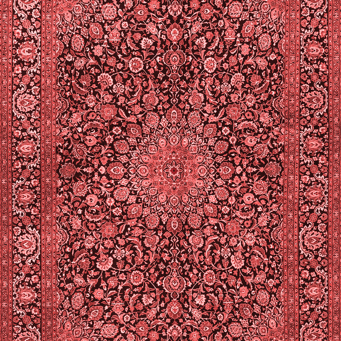 Machine Washable Persian Red Traditional Rug, wshtr4046red