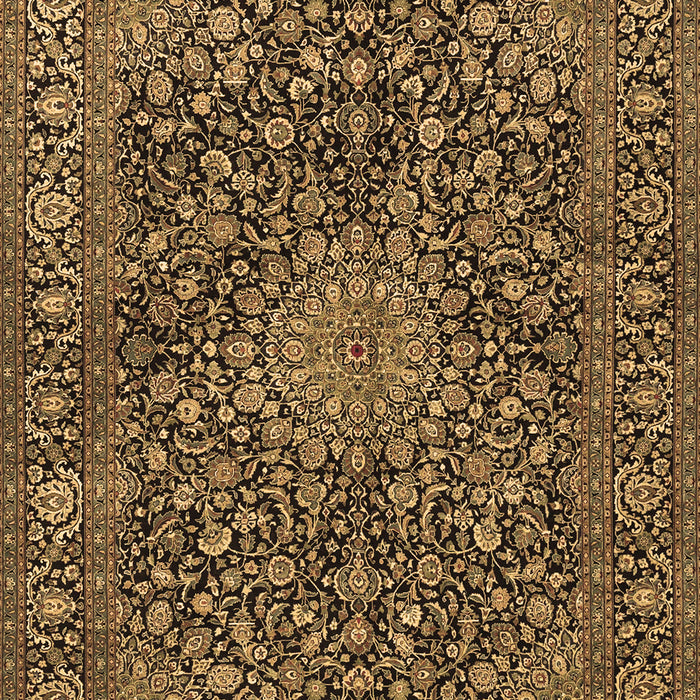 Machine Washable Persian Brown Traditional Rug, wshtr4046brn