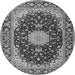 Square Medallion Gray Traditional Rug, tr4047gry