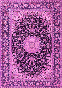 Medallion Pink Traditional Rug, tr4047pnk