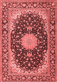 Medallion Red Traditional Rug, tr4047red