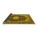 Sideview of Medallion Yellow Traditional Rug, tr4047yw