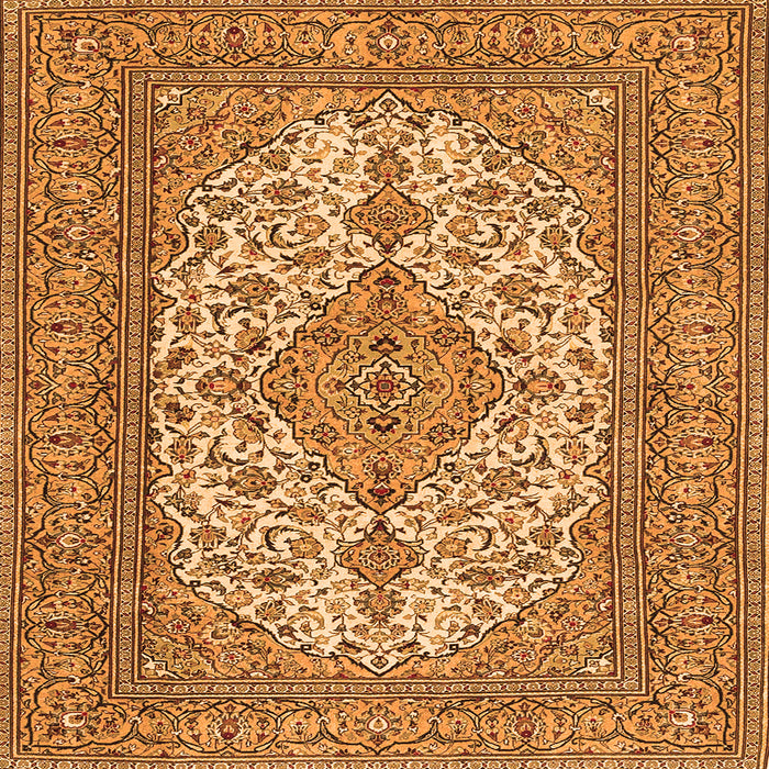 Serging Thickness of Persian Orange Traditional Rug, tr4048org