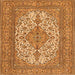 Serging Thickness of Persian Orange Traditional Rug, tr4048org