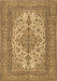 Machine Washable Persian Brown Traditional Rug, wshtr4048brn