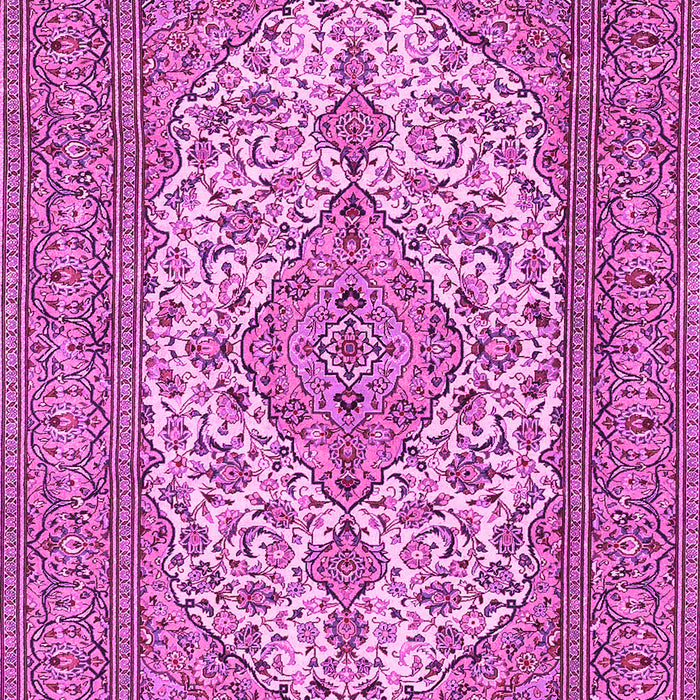 Machine Washable Persian Pink Traditional Rug, wshtr4048pnk