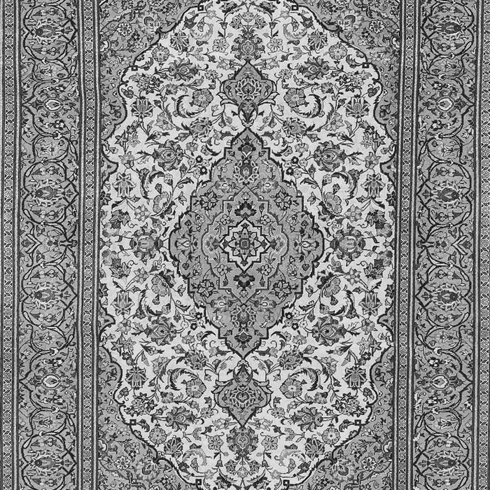 Serging Thickness of Machine Washable Persian Gray Traditional Rug, wshtr4048gry