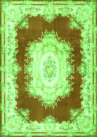 Medallion Green French Rug, tr4049grn