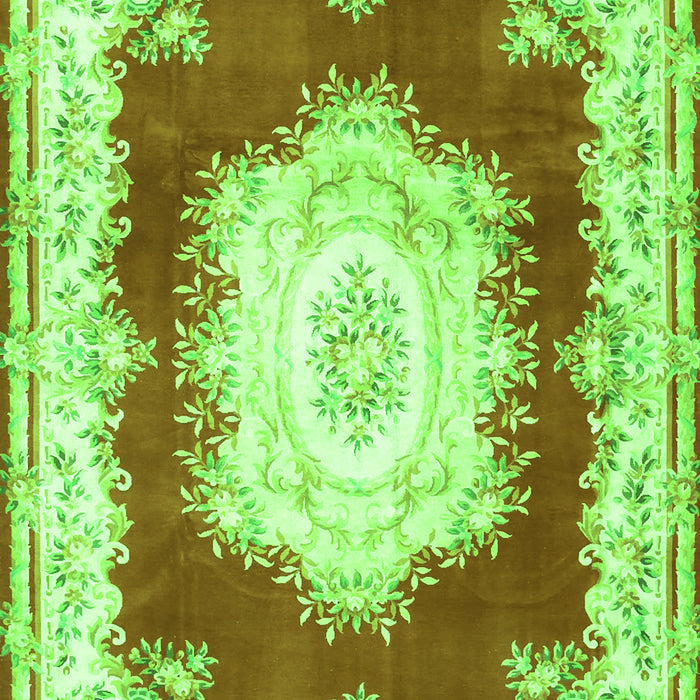 Medallion Green French Rug, tr4049grn