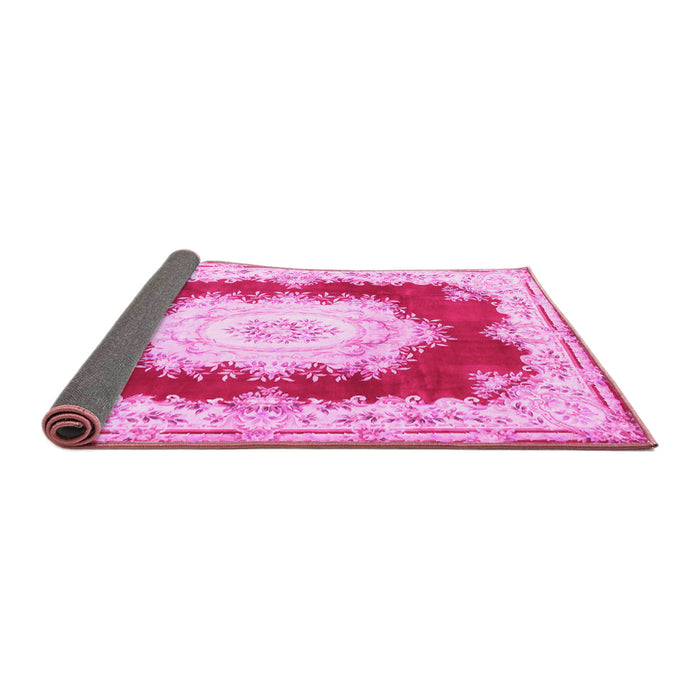 Sideview of Medallion Pink French Rug, tr4049pnk