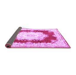 Sideview of Medallion Purple French Rug, tr4049pur