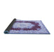 Sideview of Medallion Blue French Rug, tr4049blu