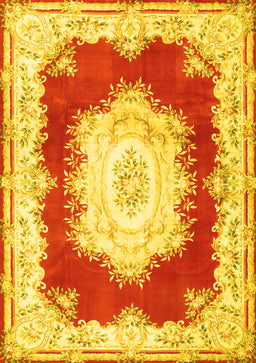 Medallion Yellow French Rug, tr4049yw