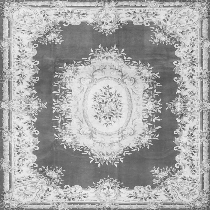 Serging Thickness of Medallion Gray French Rug, tr4049gry