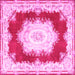 Square Medallion Pink French Rug, tr4049pnk