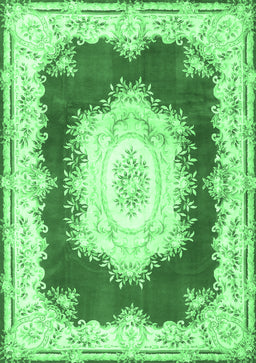 Medallion Emerald Green French Rug, tr4049emgrn
