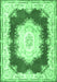 Medallion Emerald Green French Rug, tr4049emgrn