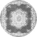 Square Medallion Gray French Rug, tr4049gry