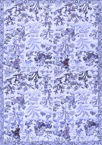 Animal Blue Traditional Rug, tr404blu