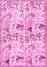 Machine Washable Animal Pink Traditional Rug, wshtr404pnk