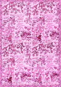 Animal Pink Traditional Rug, tr404pnk