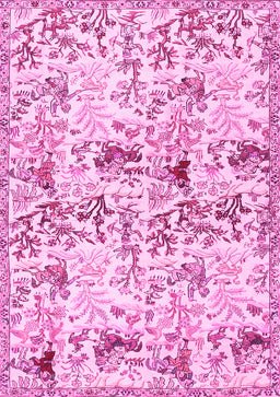Animal Pink Traditional Rug, tr404pnk
