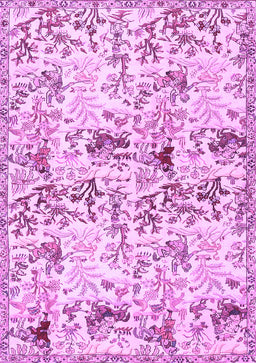 Animal Purple Traditional Rug, tr404pur