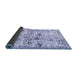 Sideview of Animal Blue Traditional Rug, tr404blu