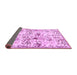 Sideview of Animal Purple Traditional Rug, tr404pur