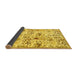 Sideview of Animal Yellow Traditional Rug, tr404yw