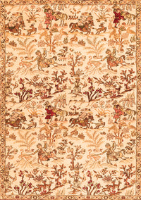 Animal Orange Traditional Rug, tr404org