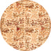 Square Animal Orange Traditional Rug, tr404org