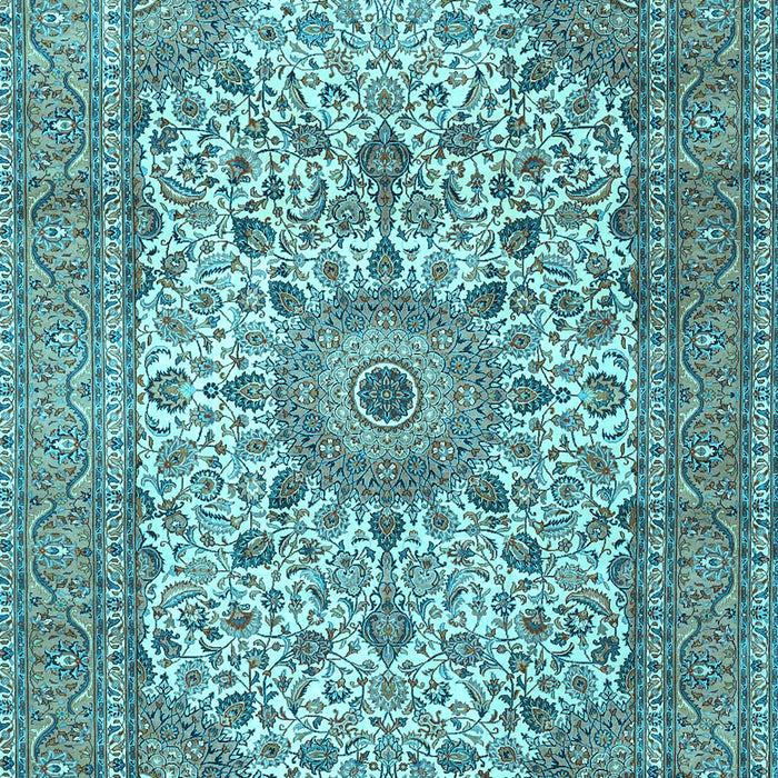 Machine Washable Persian Light Blue Traditional Rug, wshtr4050lblu