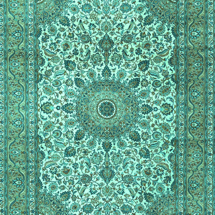 Machine Washable Persian Turquoise Traditional Area Rugs, wshtr4050turq