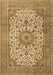 Machine Washable Persian Brown Traditional Rug, wshtr4050brn