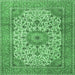 Square Persian Emerald Green Traditional Rug, tr4050emgrn