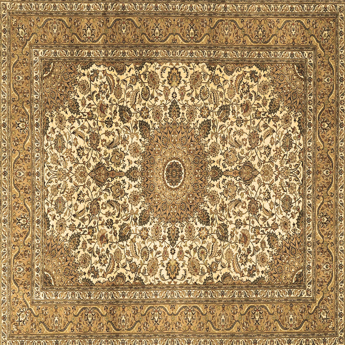 Square Machine Washable Persian Brown Traditional Rug, wshtr4050brn