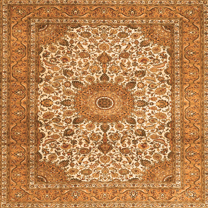 Serging Thickness of Persian Orange Traditional Rug, tr4050org