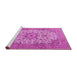 Sideview of Machine Washable Persian Pink Traditional Rug, wshtr4050pnk