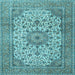 Square Persian Light Blue Traditional Rug, tr4050lblu