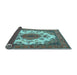 Sideview of Medallion Light Blue Traditional Rug, tr4051lblu