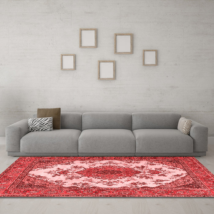 Traditional Red Washable Rugs