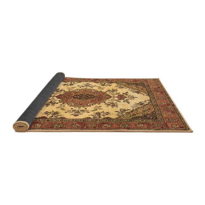 Sideview of Medallion Brown Traditional Rug, tr4051brn