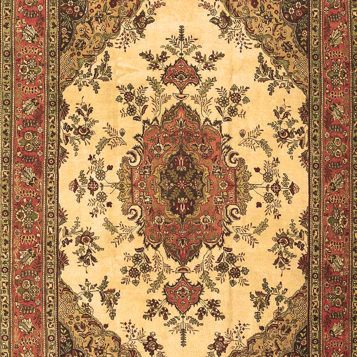 Medallion Brown Traditional Rug, tr4051brn
