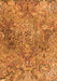 Serging Thickness of Machine Washable Persian Orange Traditional Area Rugs, wshtr4052org